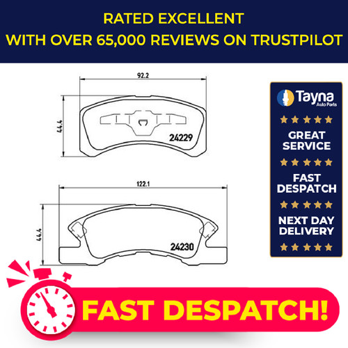 Brake pads set fits - brake,