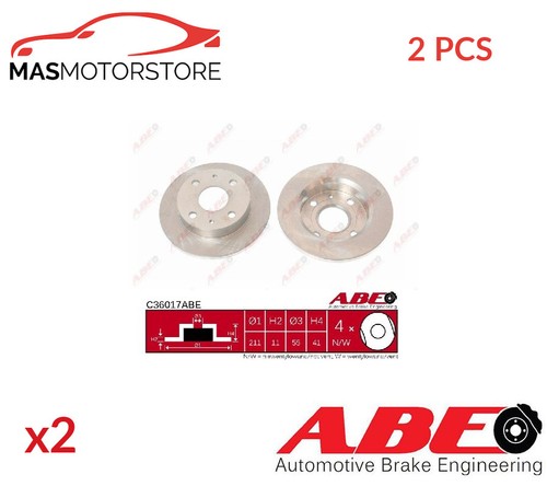 Brake discs set pair - front, abe