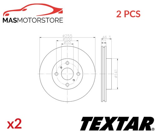 Brake discs set pair front - set,